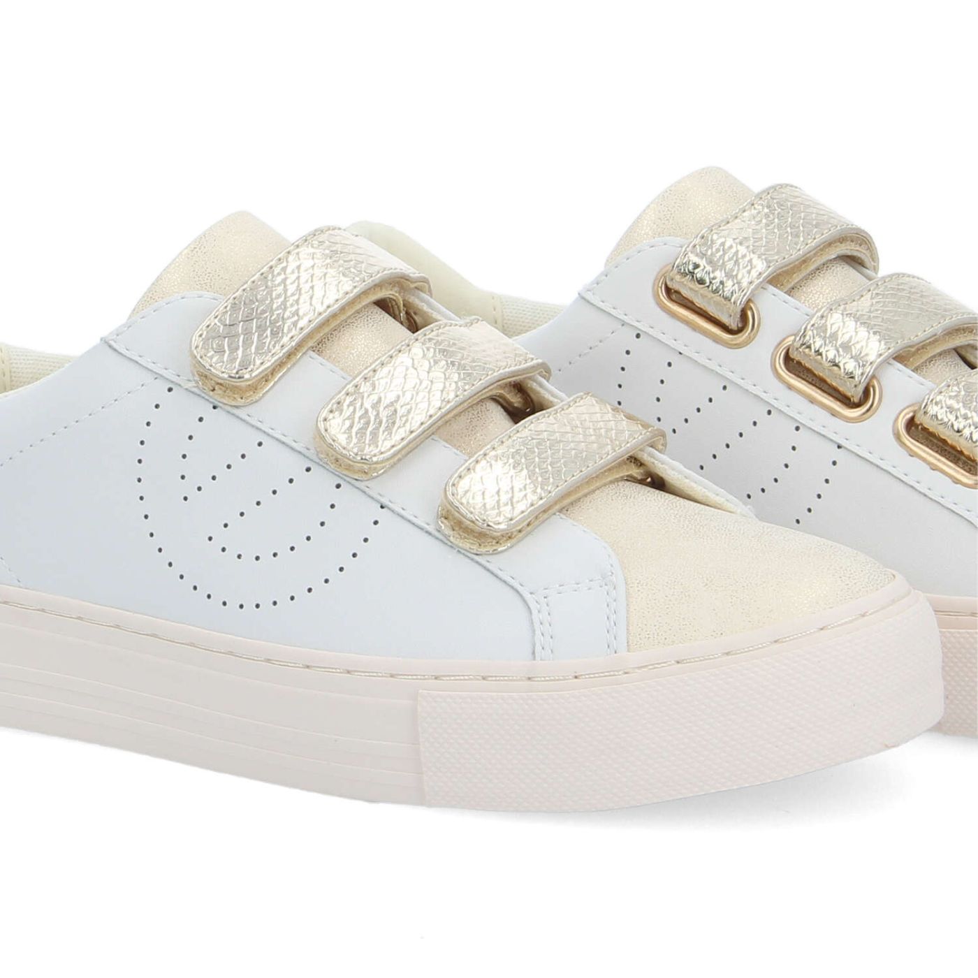 ARCADE STRAPSPERFO W - NAP/GLOW/P.SNAK - WHITE/GOLD